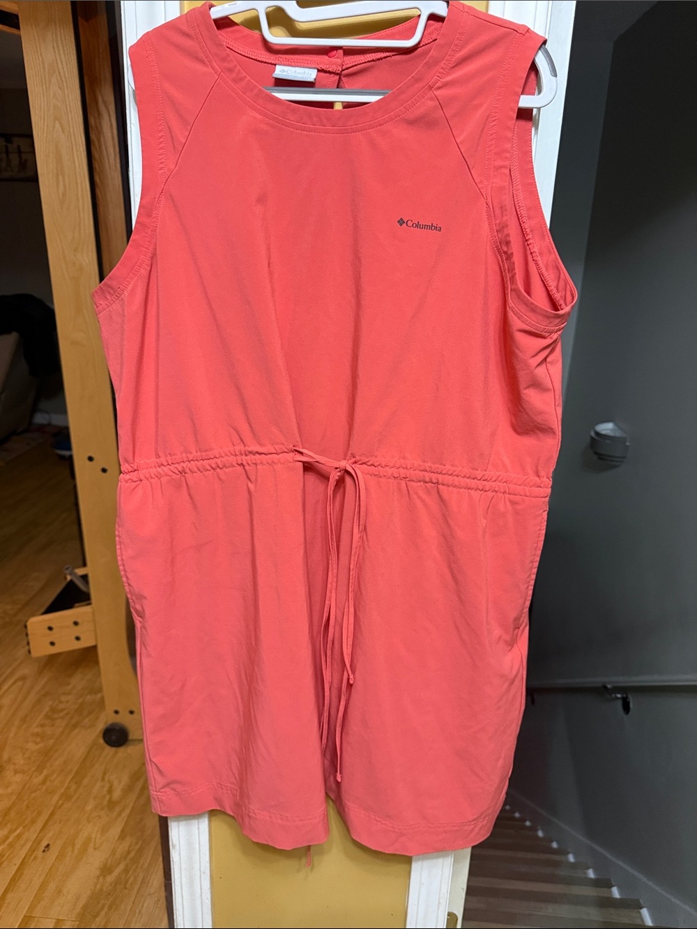 Columbia Coral Sleeveless Drawstring Waist Keyhole Back Dress Women’s XXL